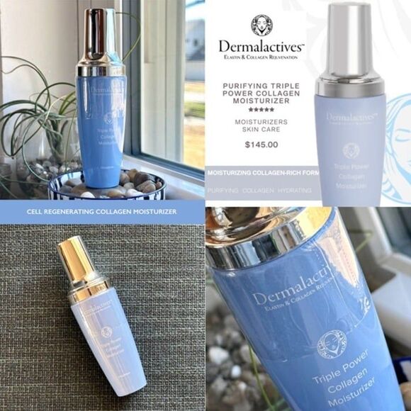 NEW Dermalactives Purifying Triple Power Collagen Moisturizer Antiaging Skincare